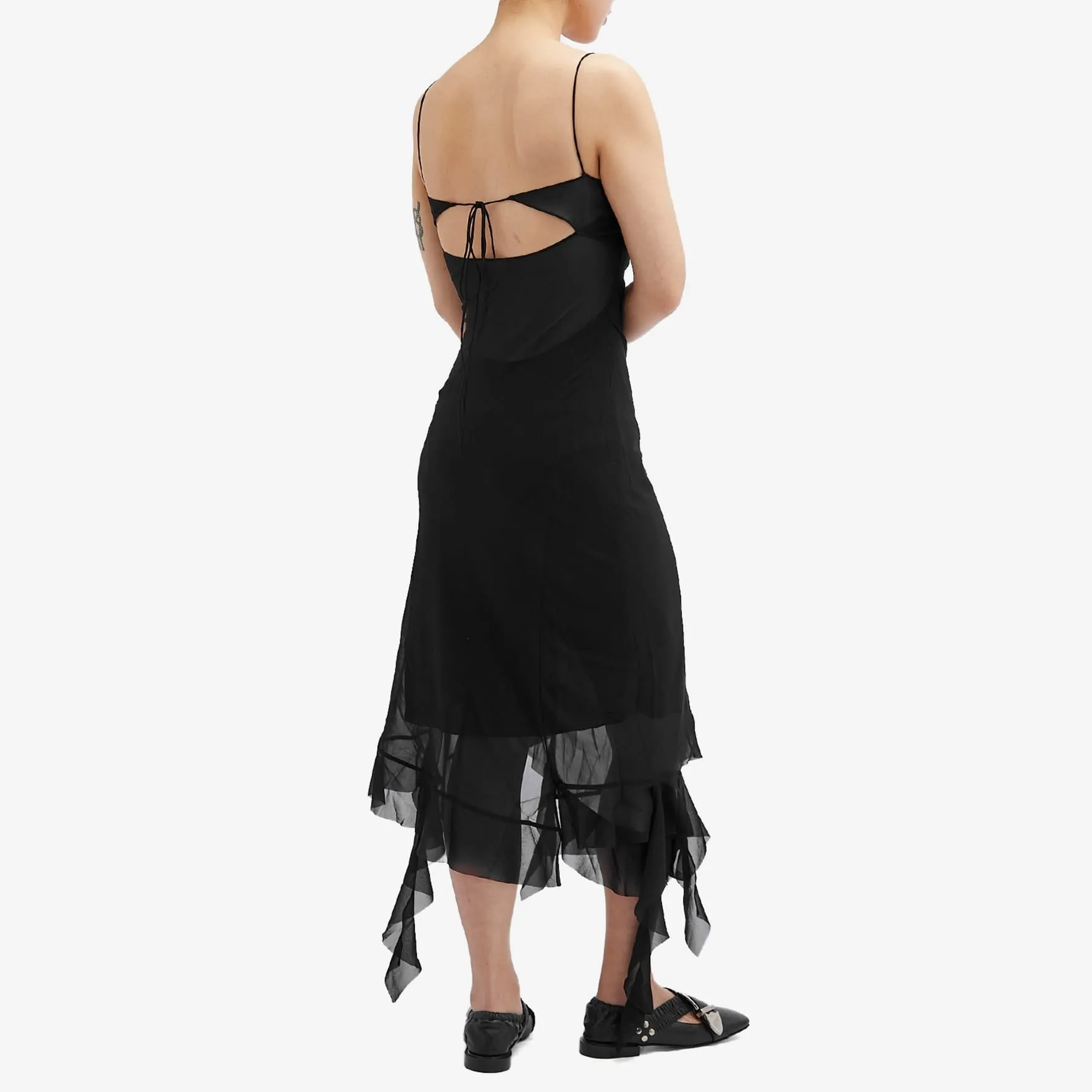 Acne Studios Delouise Chiffon dress, black