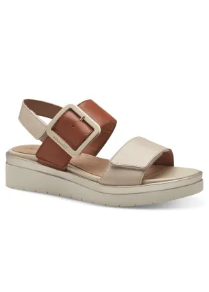 Adjustable wedge sandals