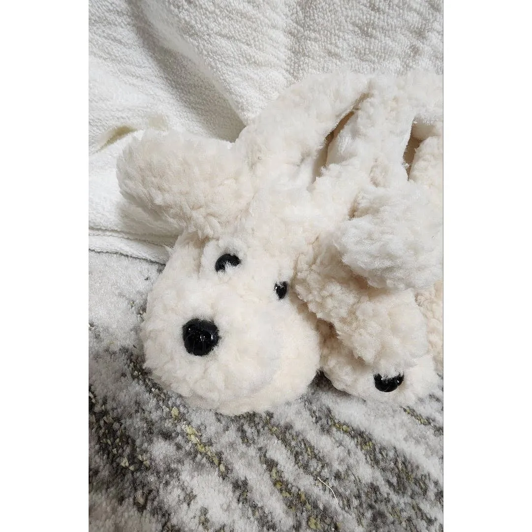 Adorable Animal Cartoon Eyes Indoor Furry Slippers - Cozy & Cute!