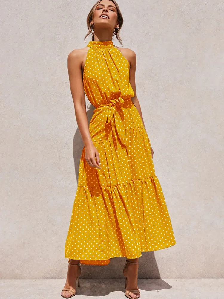 Adriana® | Summer Dress With Polka Dot Print Shine Into Summer