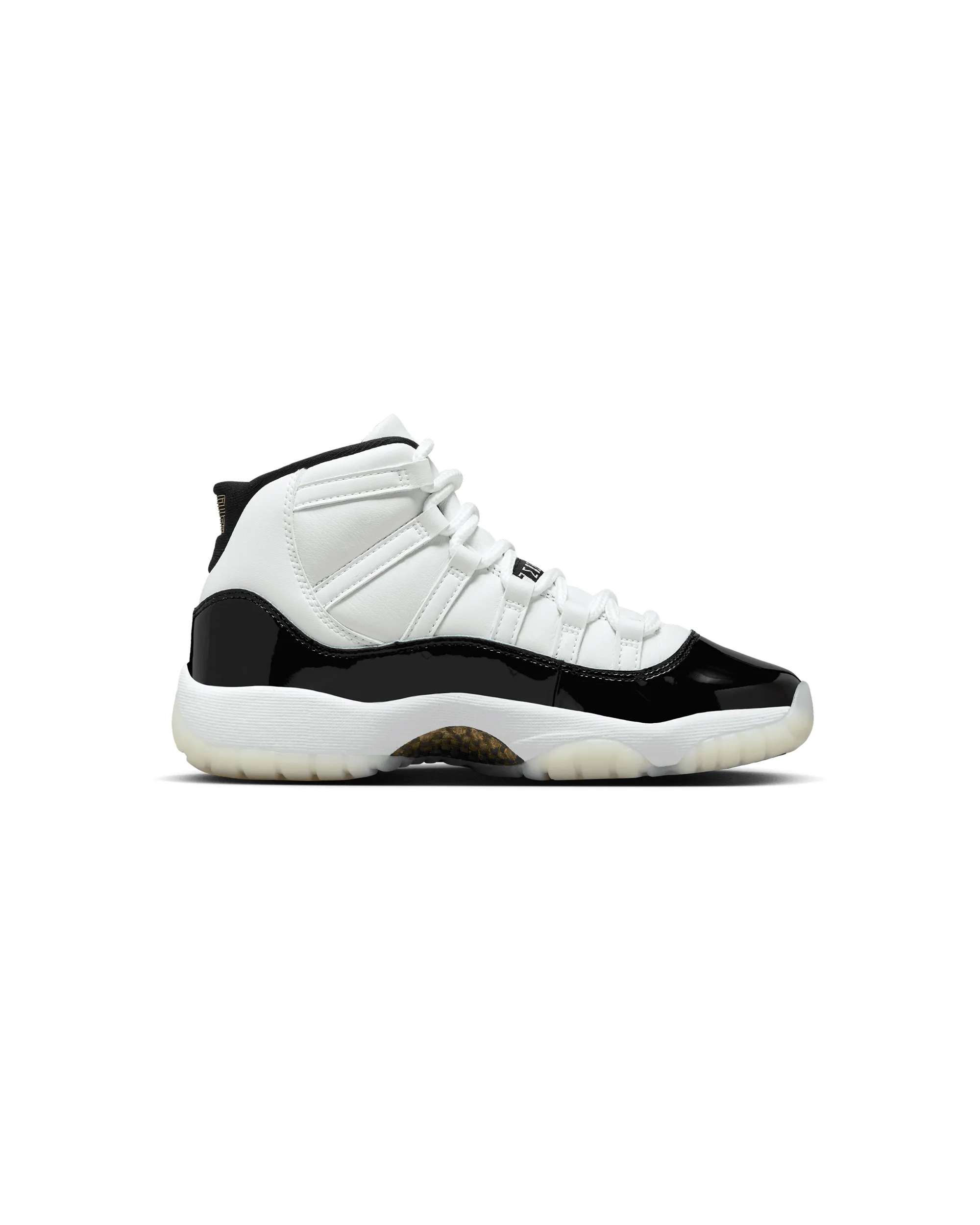 Air Jordan 11 Retro Grade School - White / Metallic Gold-Black