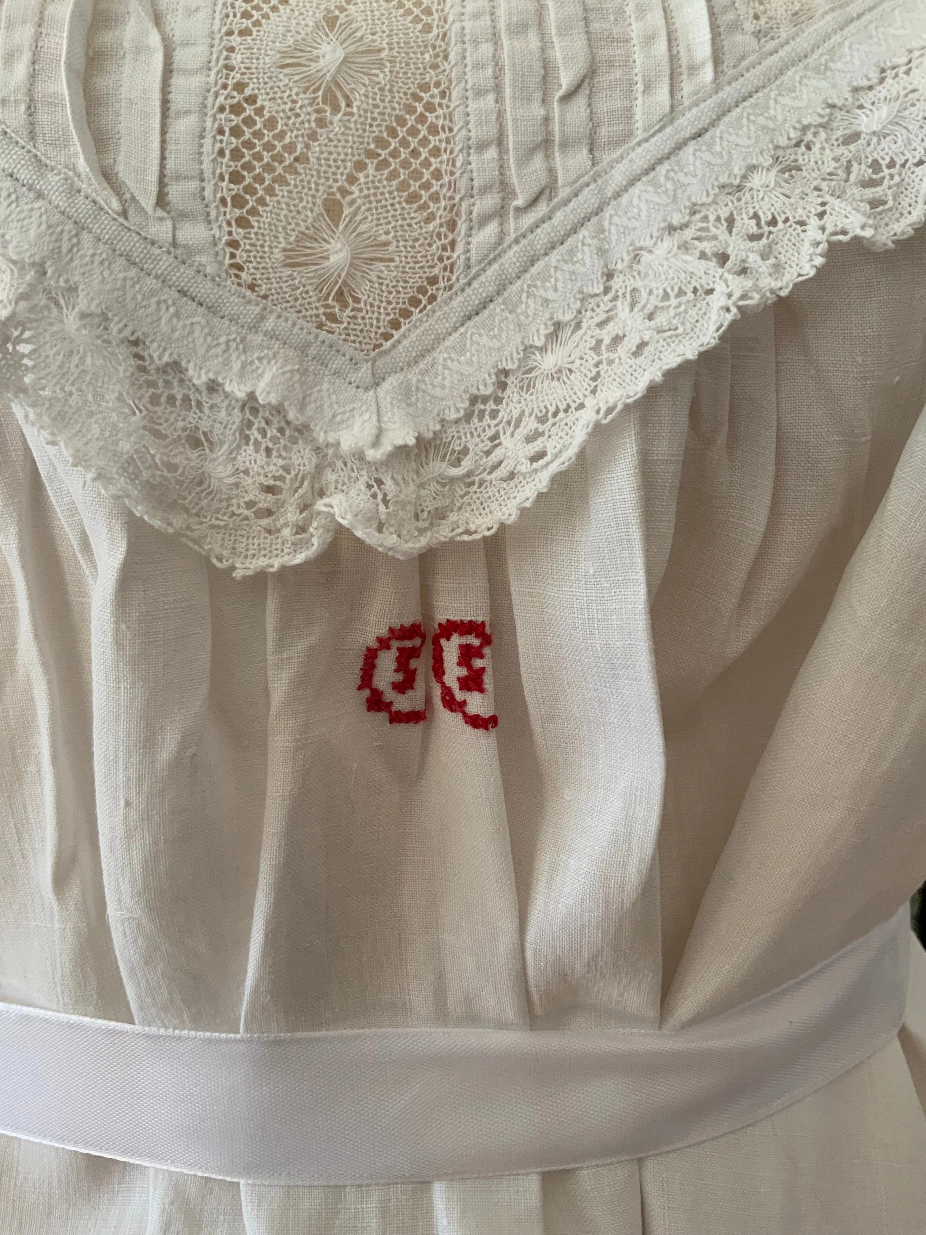 Antique Nigthgown Cotton - 1900s - E10