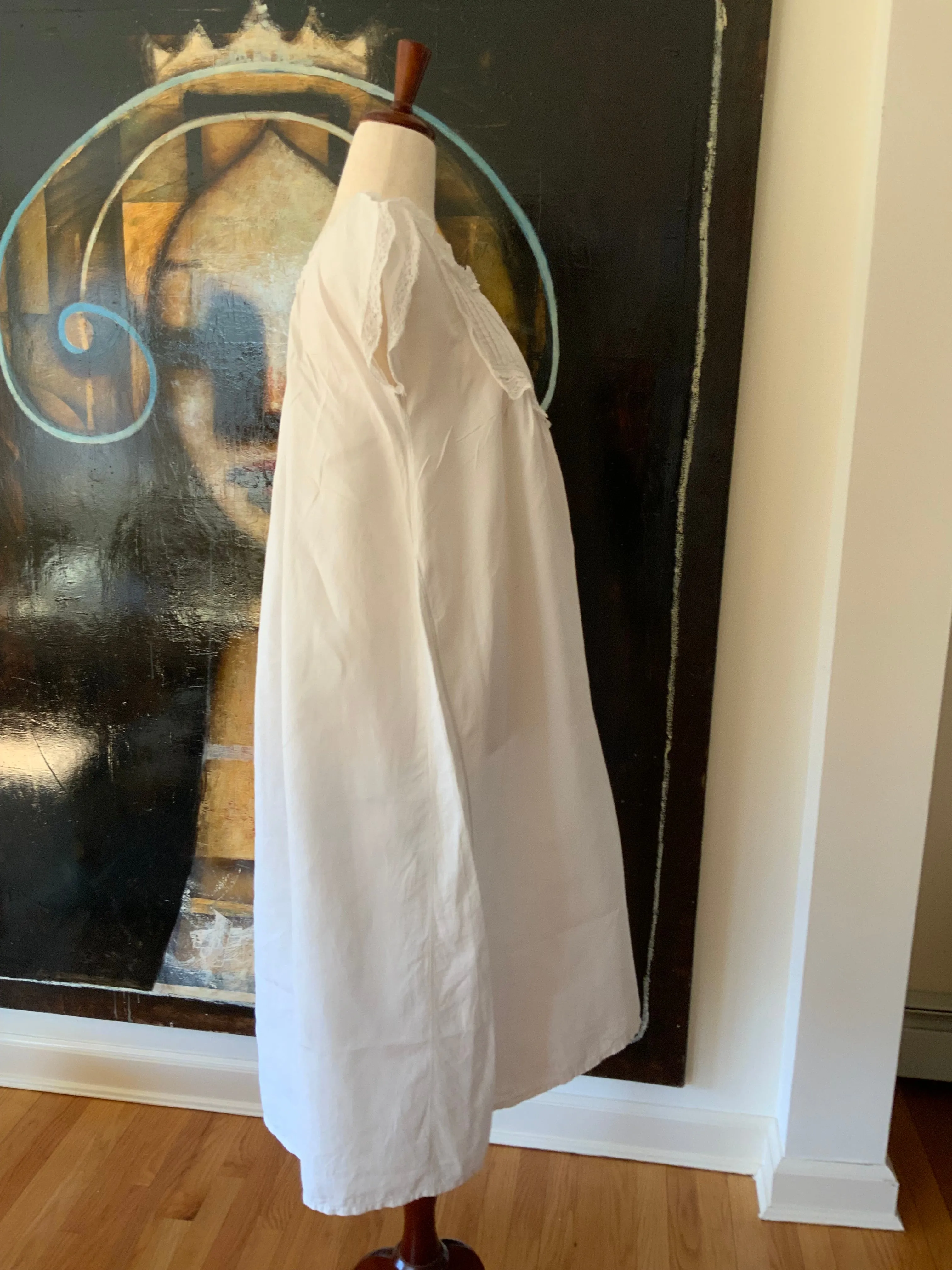 Antique Nigthgown Cotton - 1900s - E10