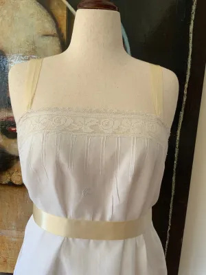 Antique Slip Dress - Filet Lace - 1920 - 20C