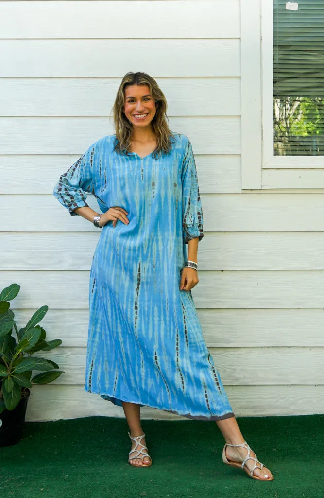 Azure Breeze Maxi Dress