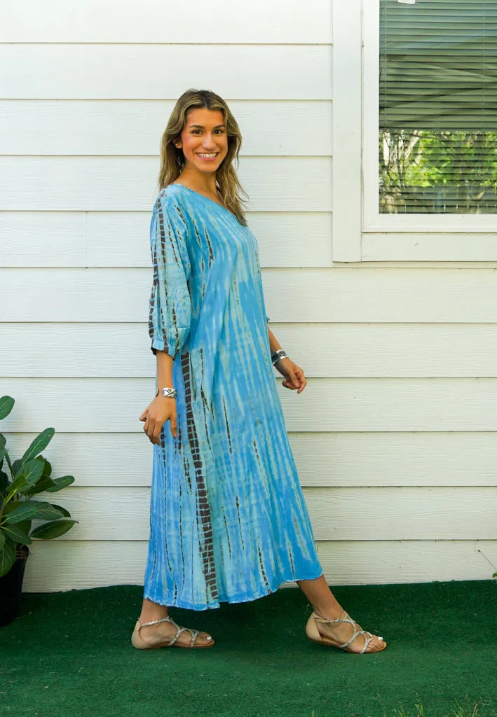 Azure Breeze Maxi Dress