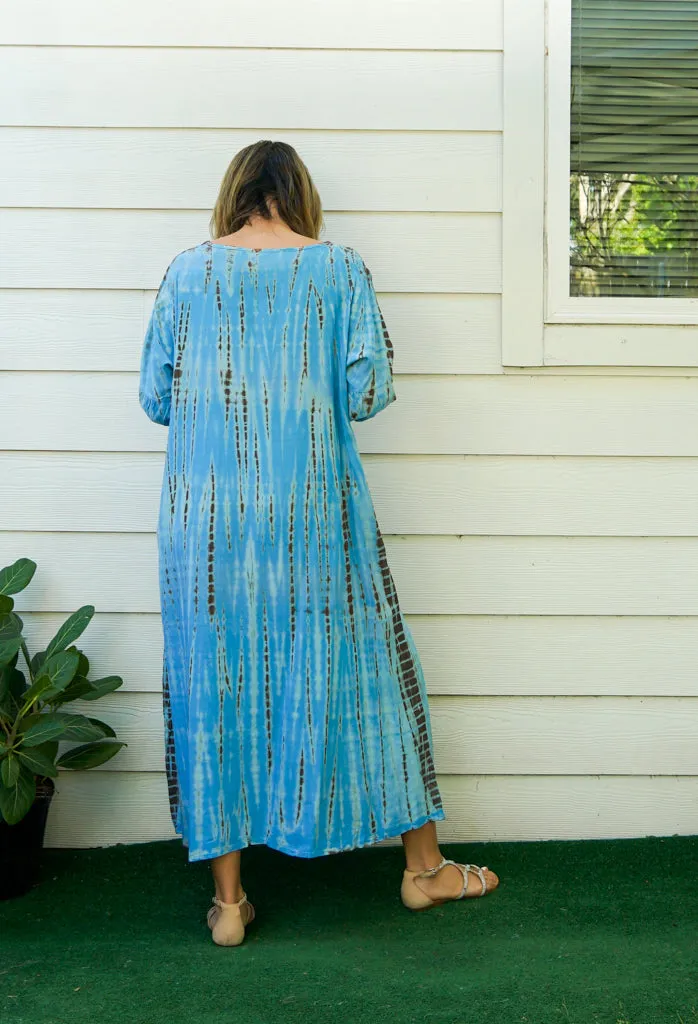 Azure Breeze Maxi Dress
