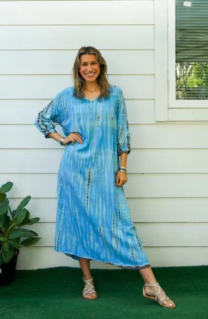 Azure Breeze Maxi Dress