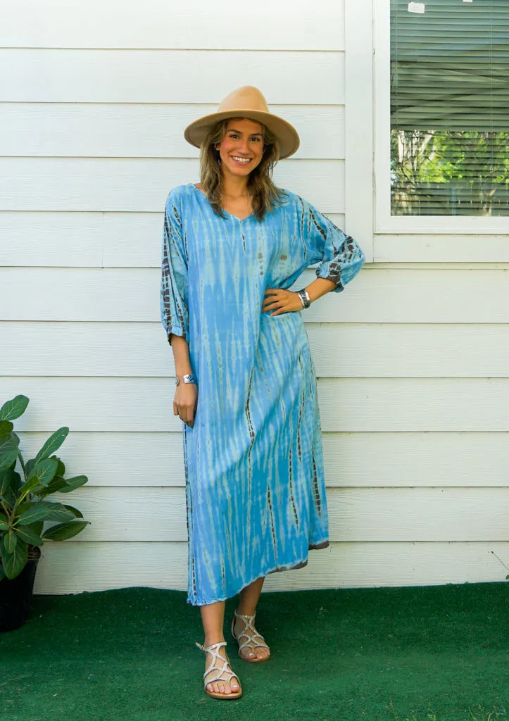 Azure Breeze Maxi Dress