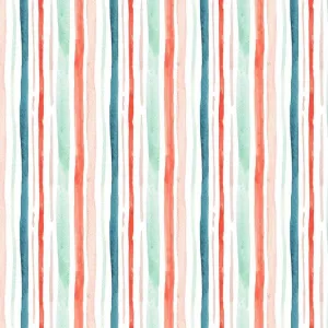 Baby It's Cold Outside Holiday Stripe in Multi by Clara Jean