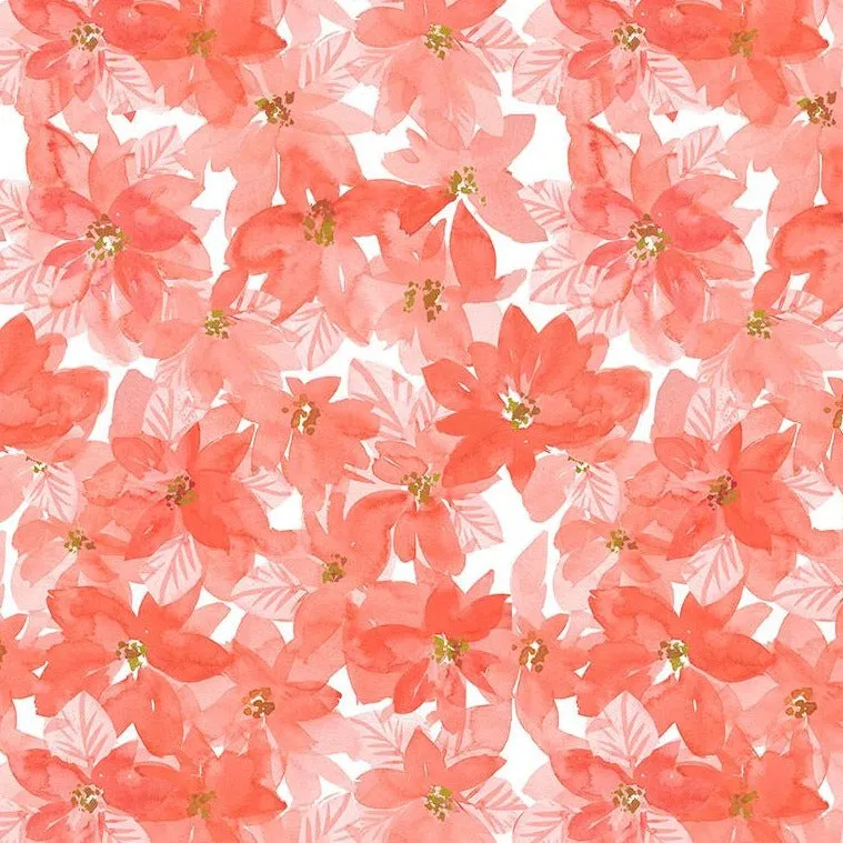 Baby It's Cold Outside Poinsetta in Multi by Clara Jean