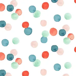 Baby It's Cold Outside Winter Dots in White by Clara Jean