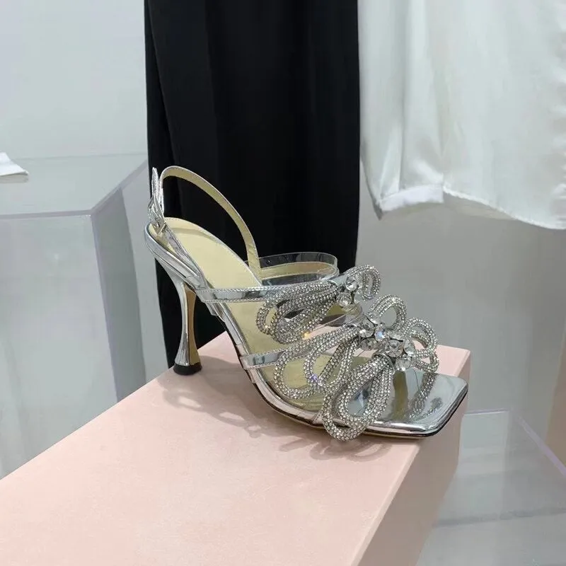 Bling Bling Crystal Bow Sandals