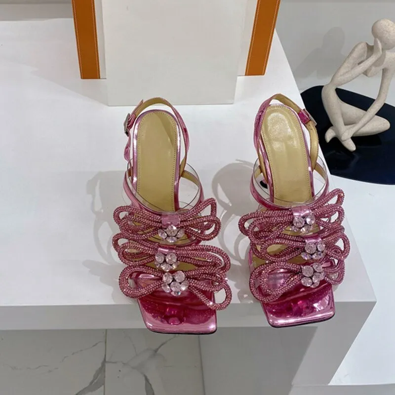 Bling Bling Crystal Bow Sandals