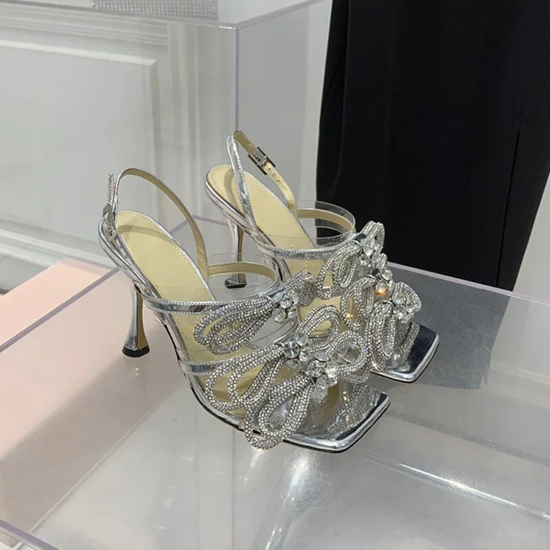 Bling Bling Crystal Bow Sandals