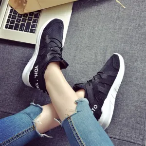 Breathable Trendy White Sneakers