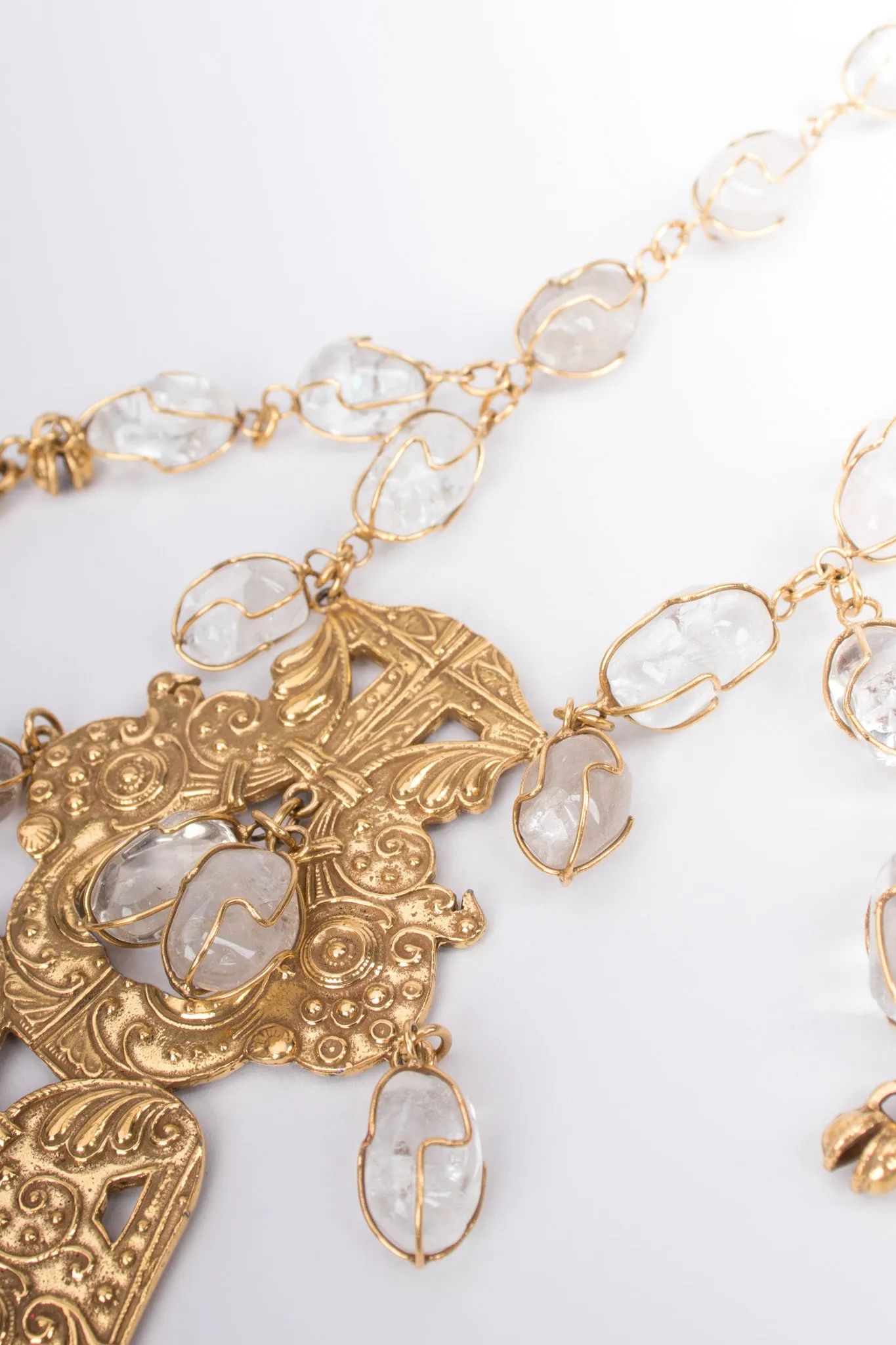 Byzantine Crystal Mint Necklace