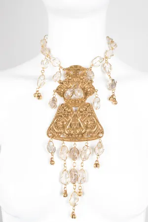 Byzantine Crystal Mint Necklace
