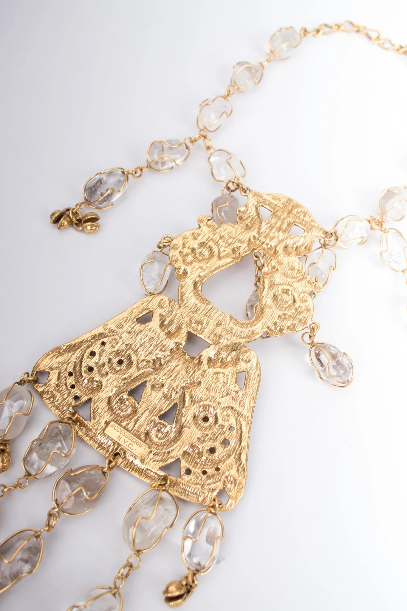 Byzantine Crystal Mint Necklace