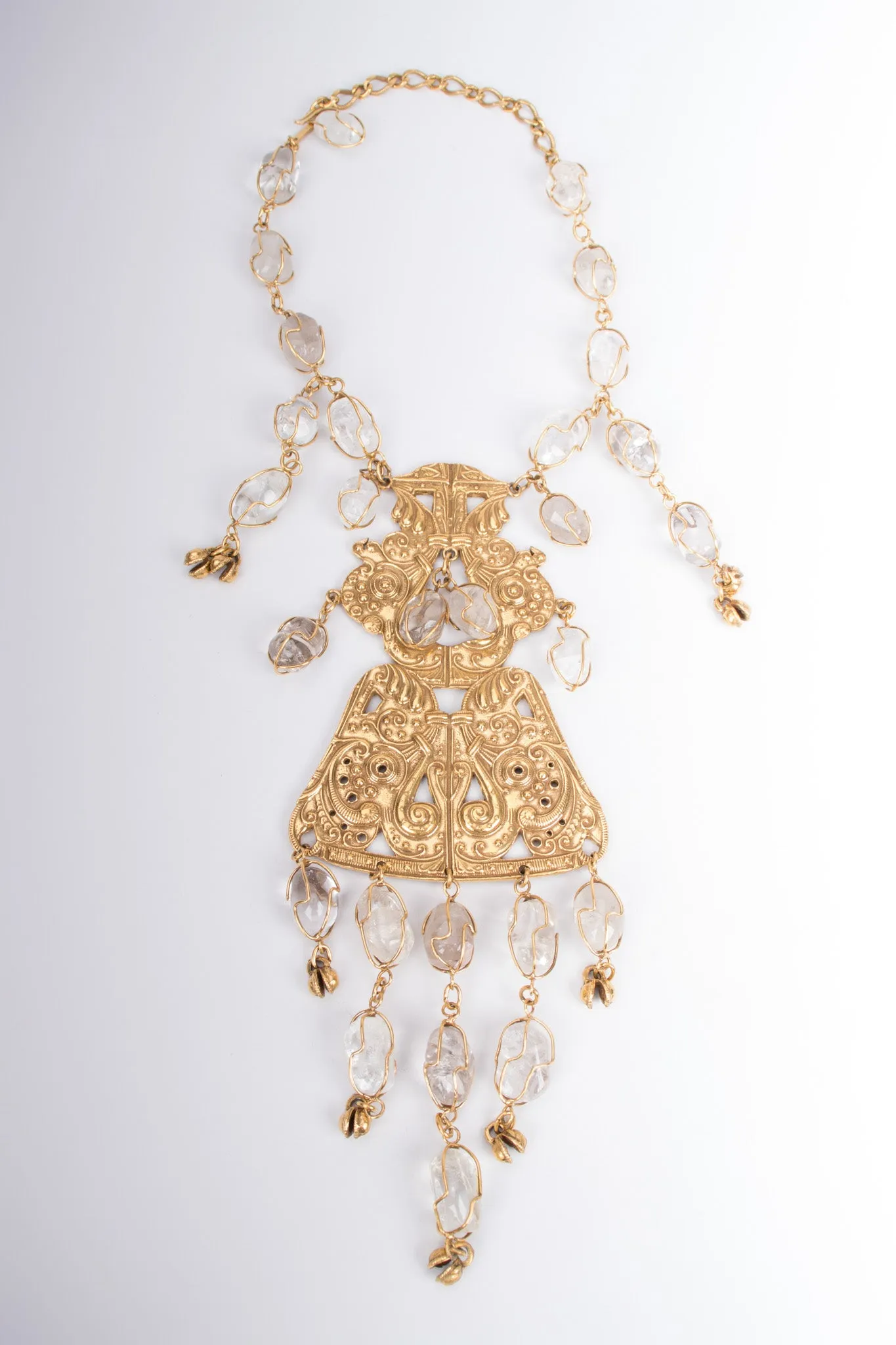 Byzantine Crystal Mint Necklace