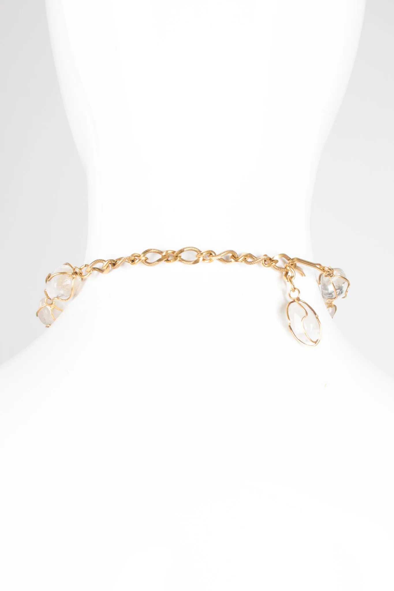 Byzantine Crystal Mint Necklace