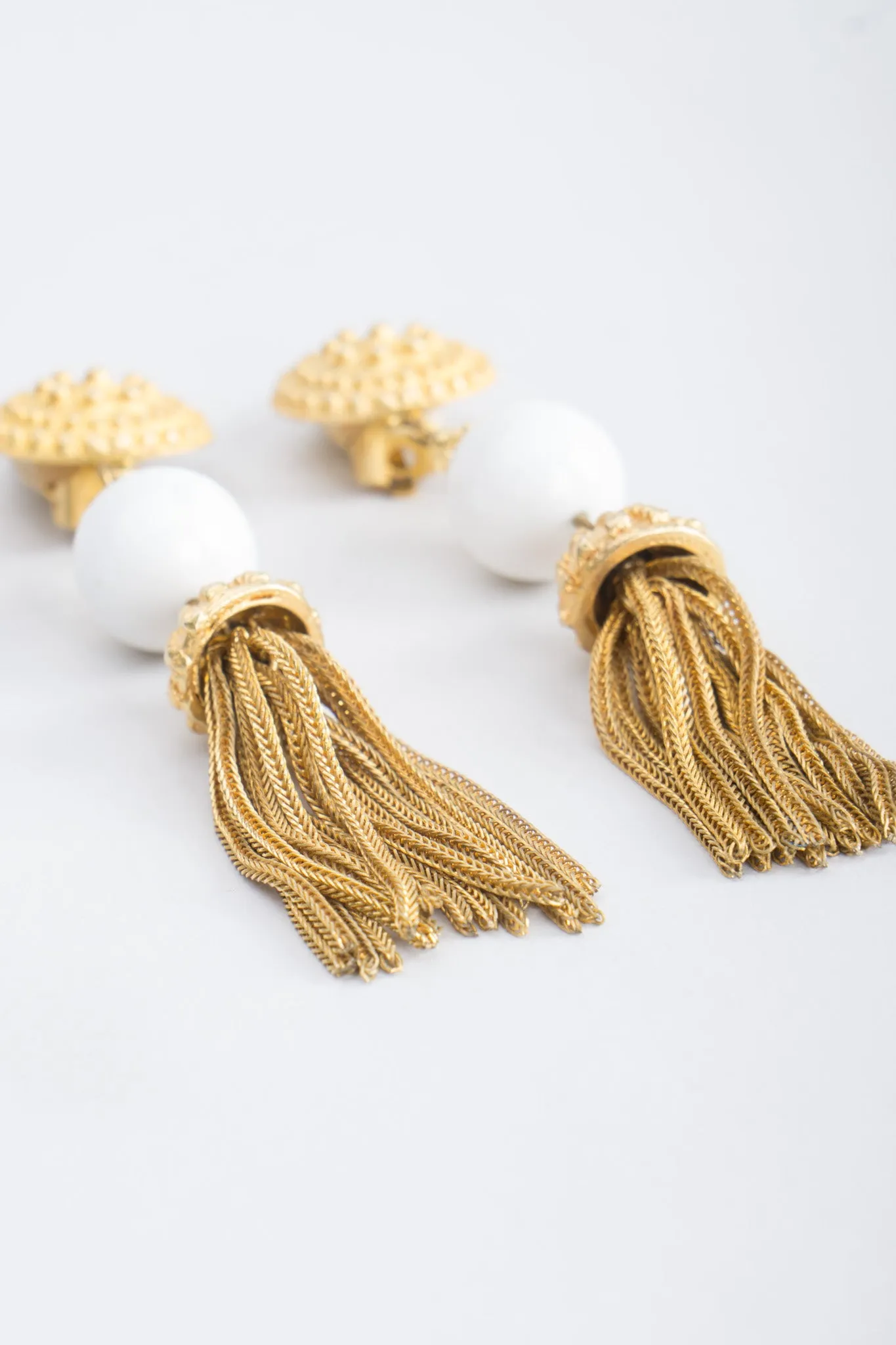 Chain Tassel Drop Earrings