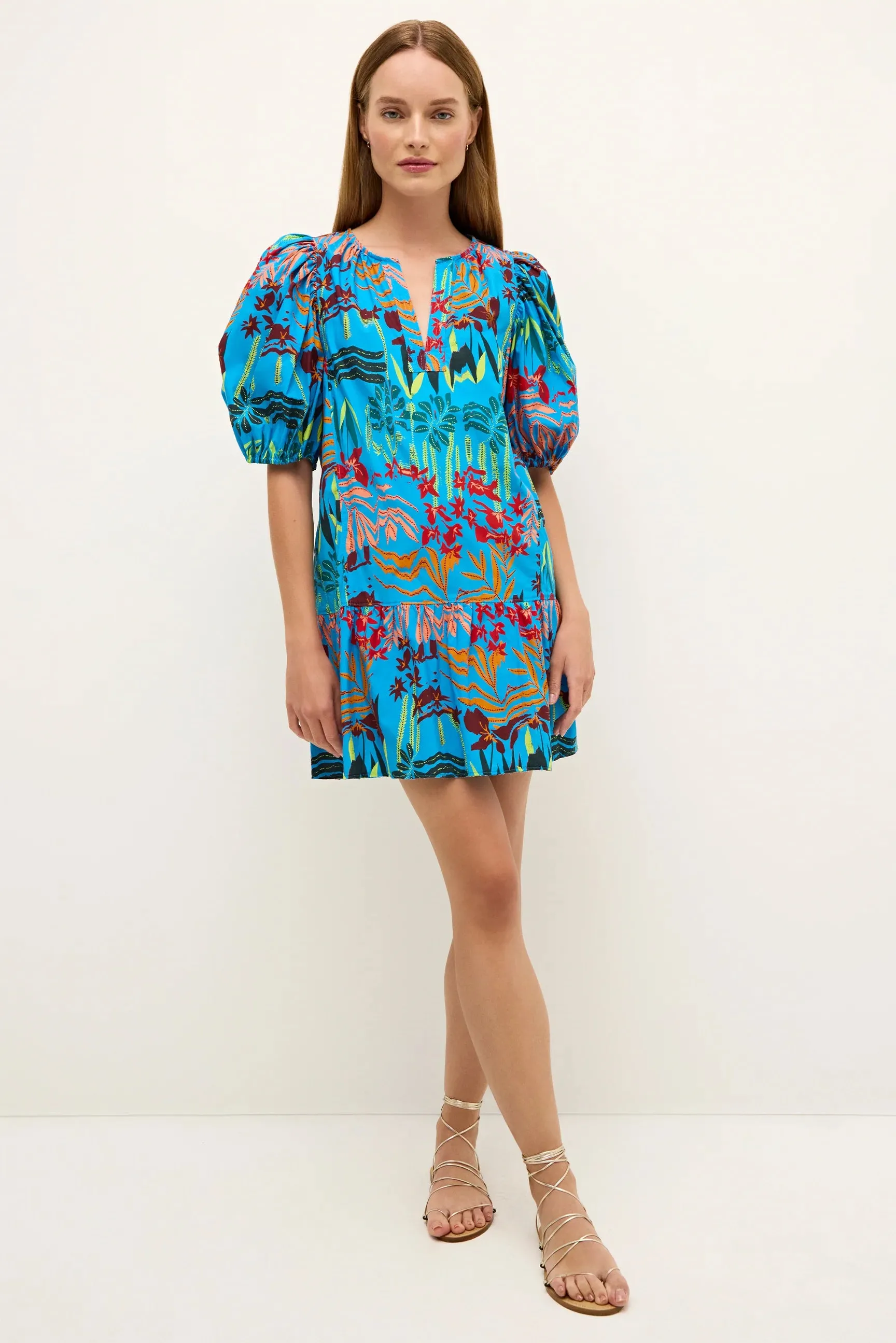 Clara Dress-Amazon Azure