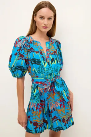 Clara Dress-Amazon Azure