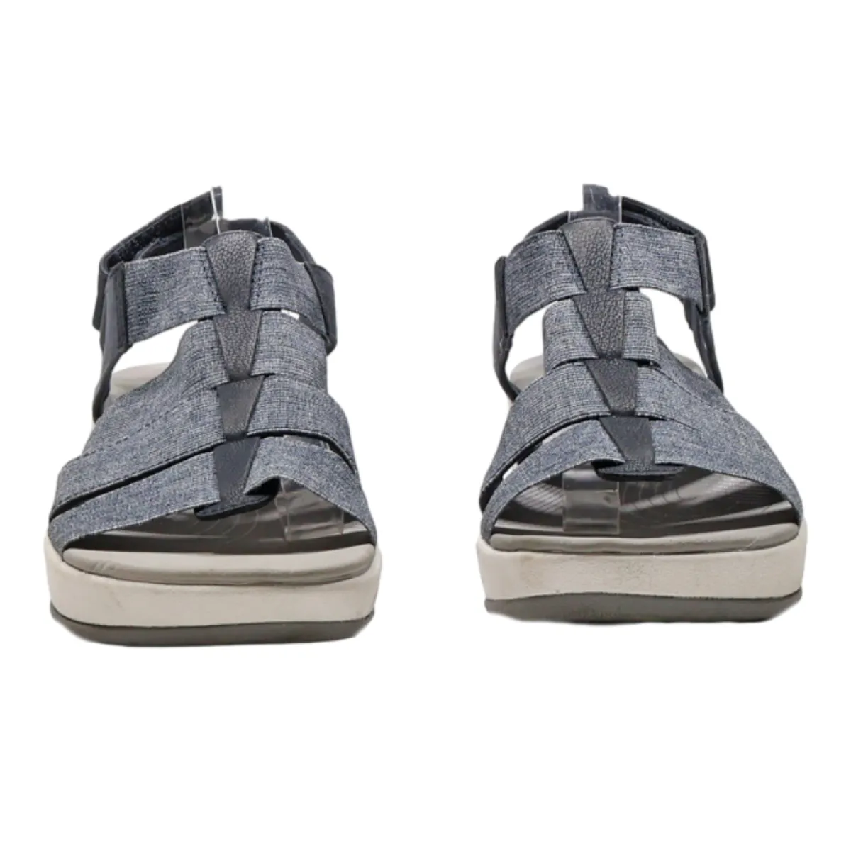 CLARKS Gladiator Sandals Blue Synthetic Womens UK 4.5