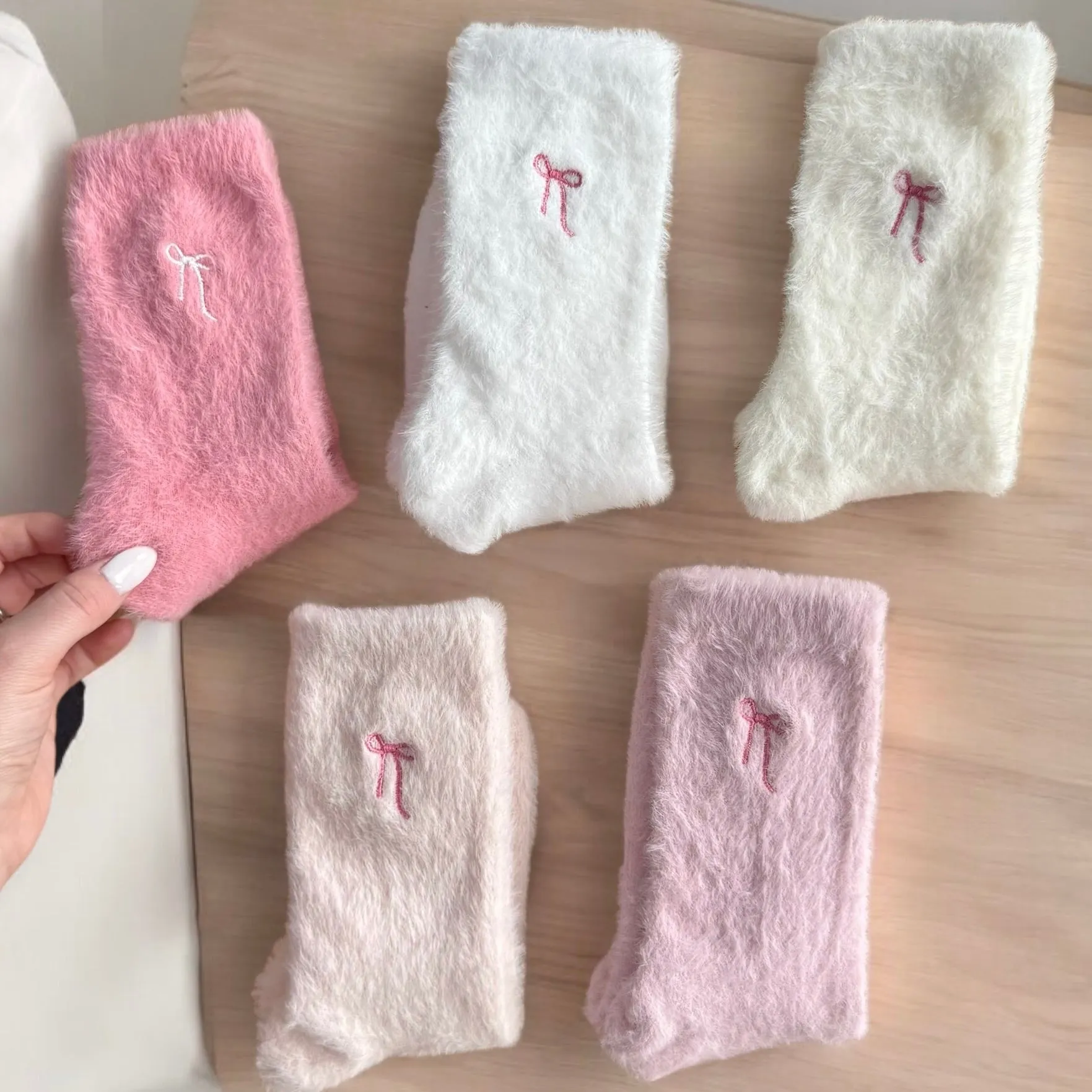 Cotton Candy Bow Socks Pack
