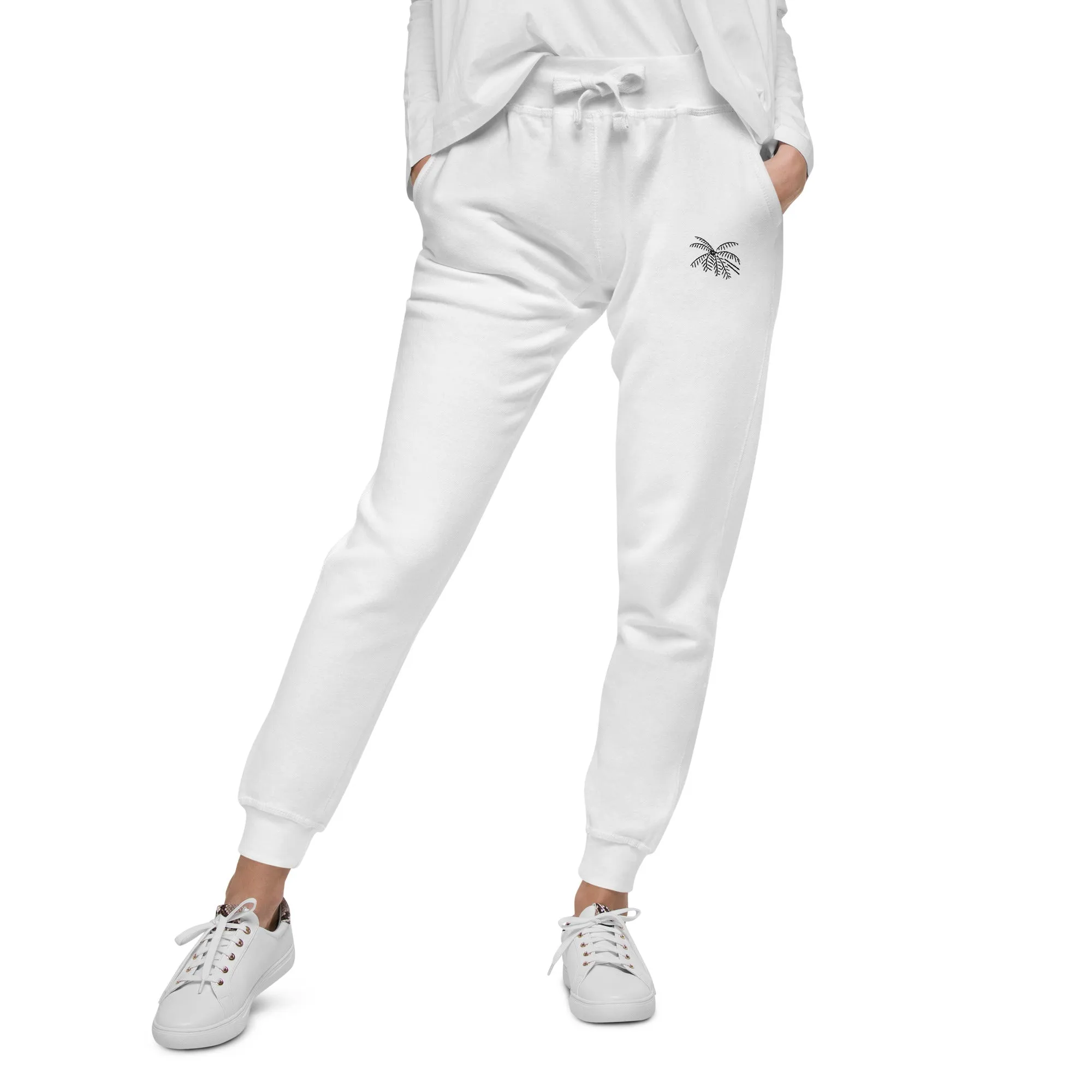 Cozy Embroidered Haven Fleece Sweatpants