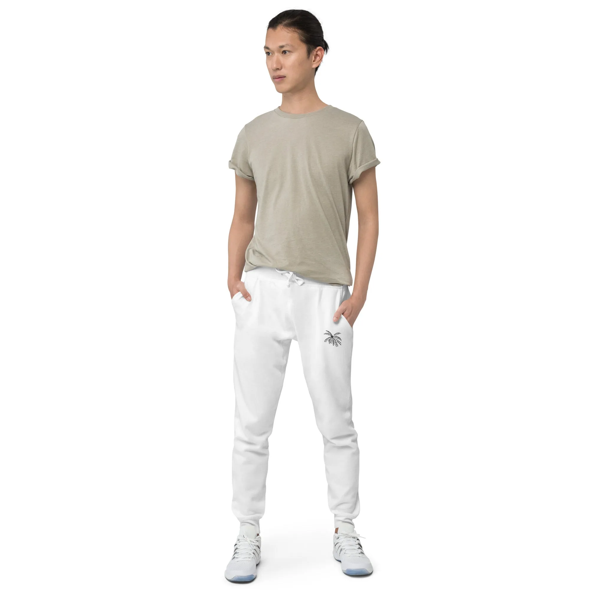 Cozy Embroidered Haven Fleece Sweatpants