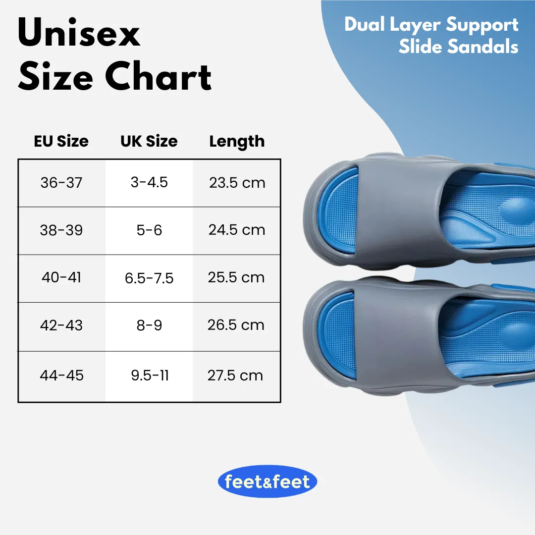 Dual Layer Support Slide Sandals
