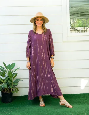 Dusky Amethyst Maxi Dress