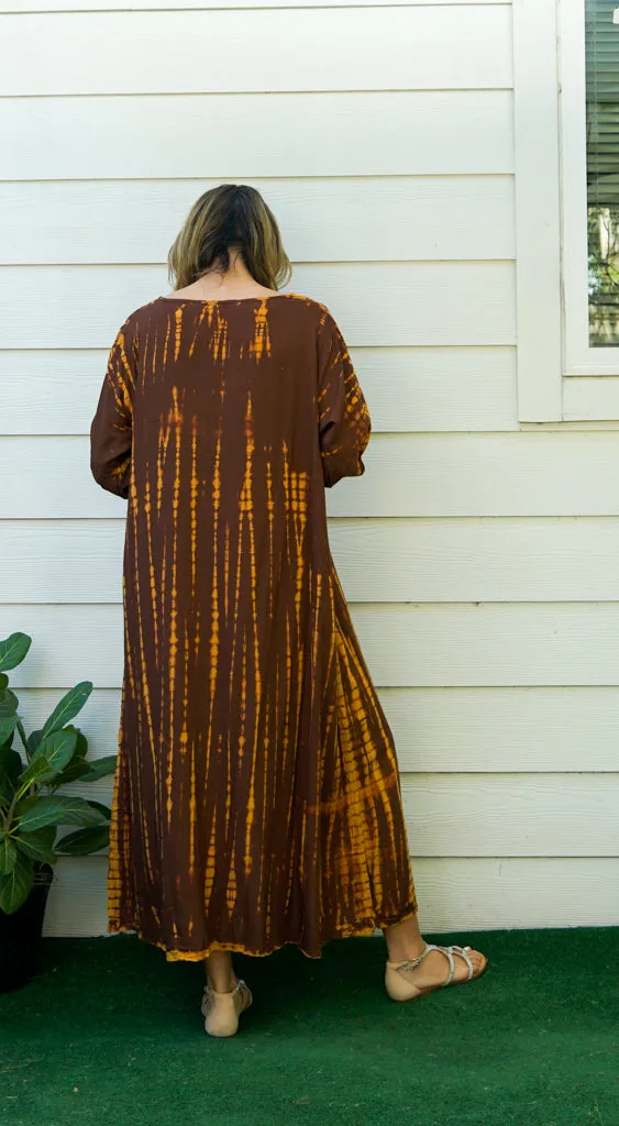 Earthy Ember Maxi Dress