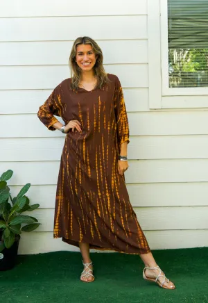 Earthy Ember Maxi Dress