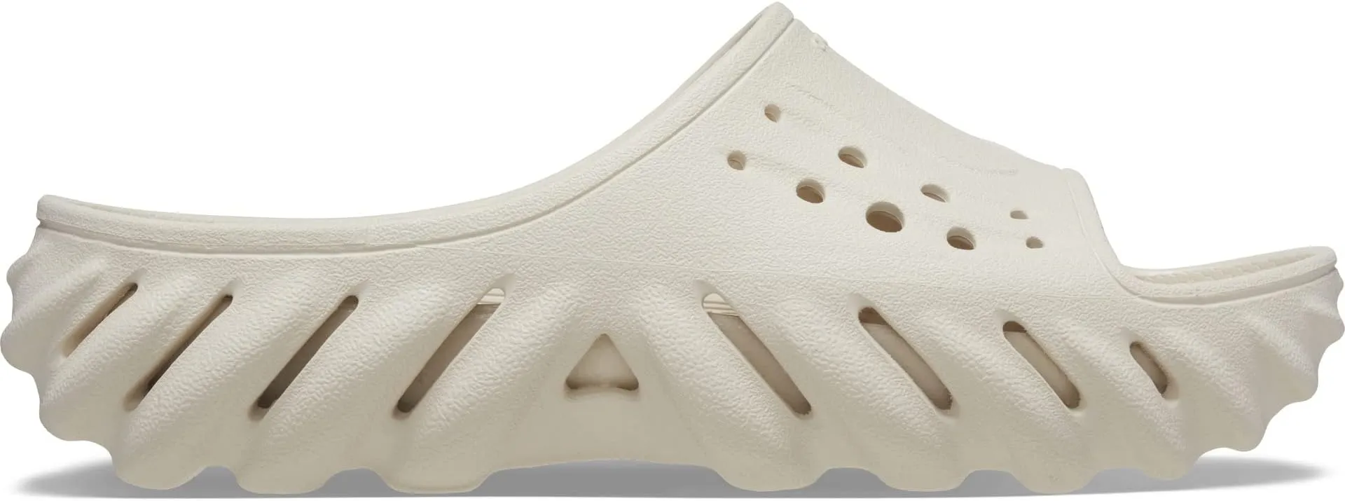 Echo Slide Crocs Flat Sandals, Stucco