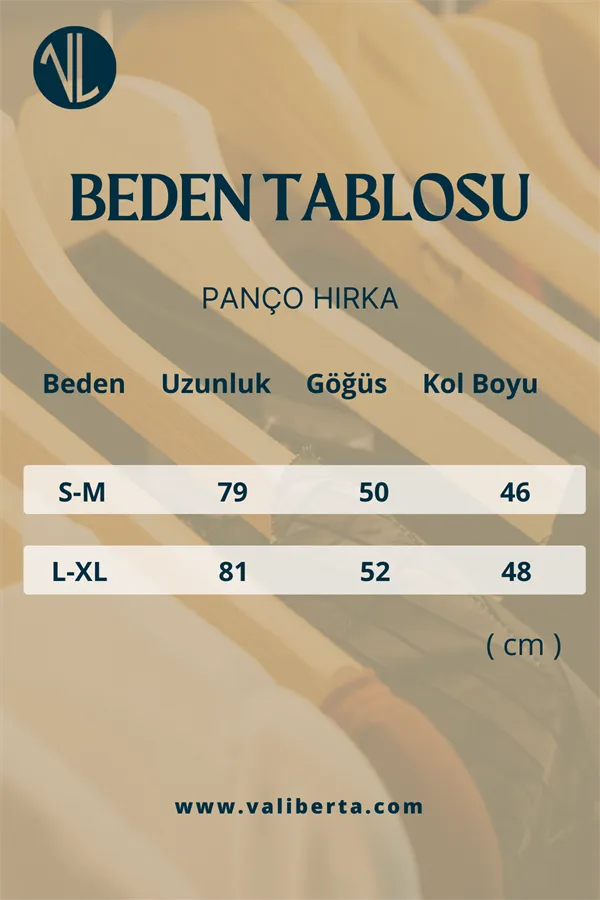 erkek düz panço hirka