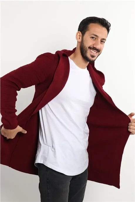 erkek düz panço hirka