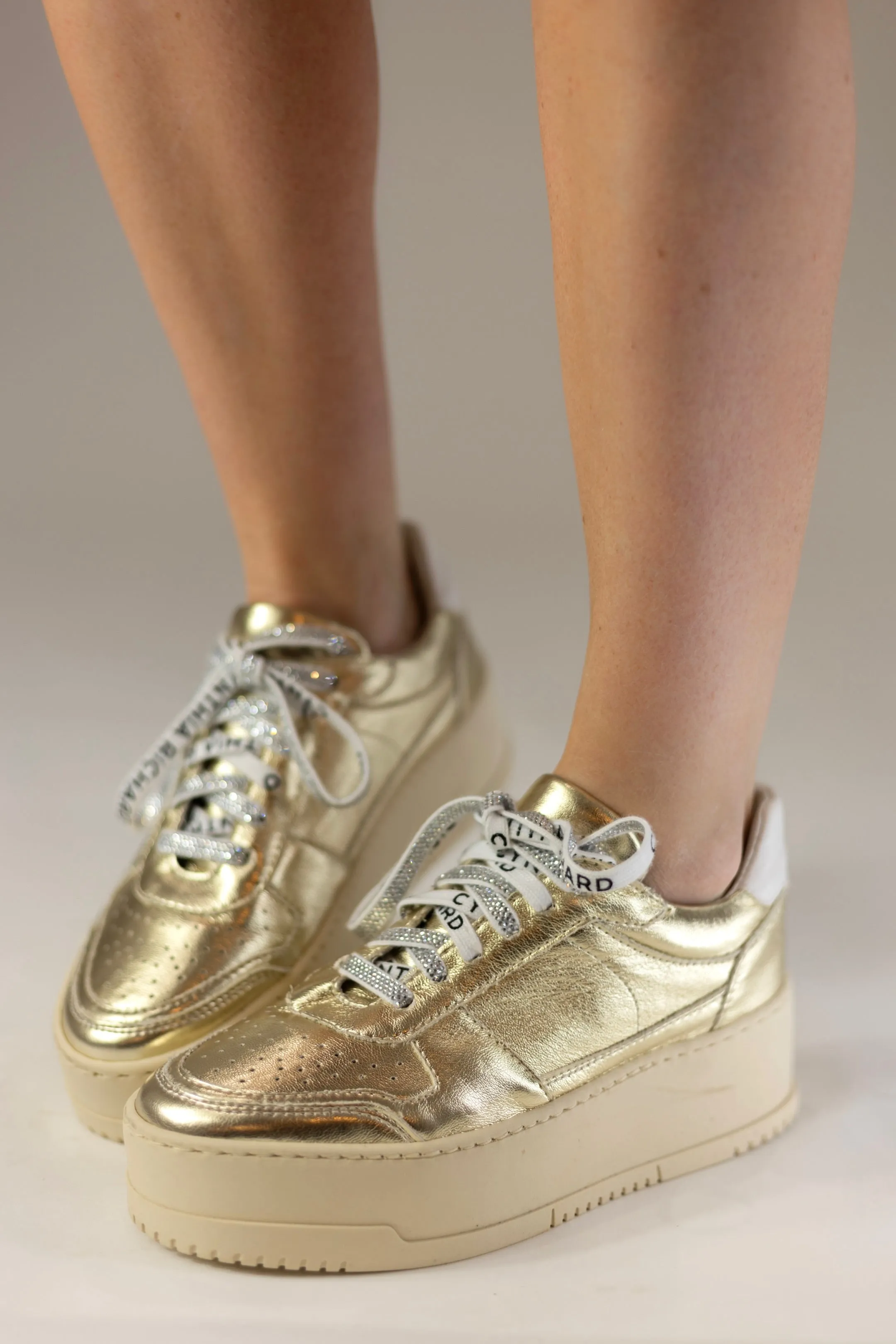 Fierce Gold Platform Sneaker