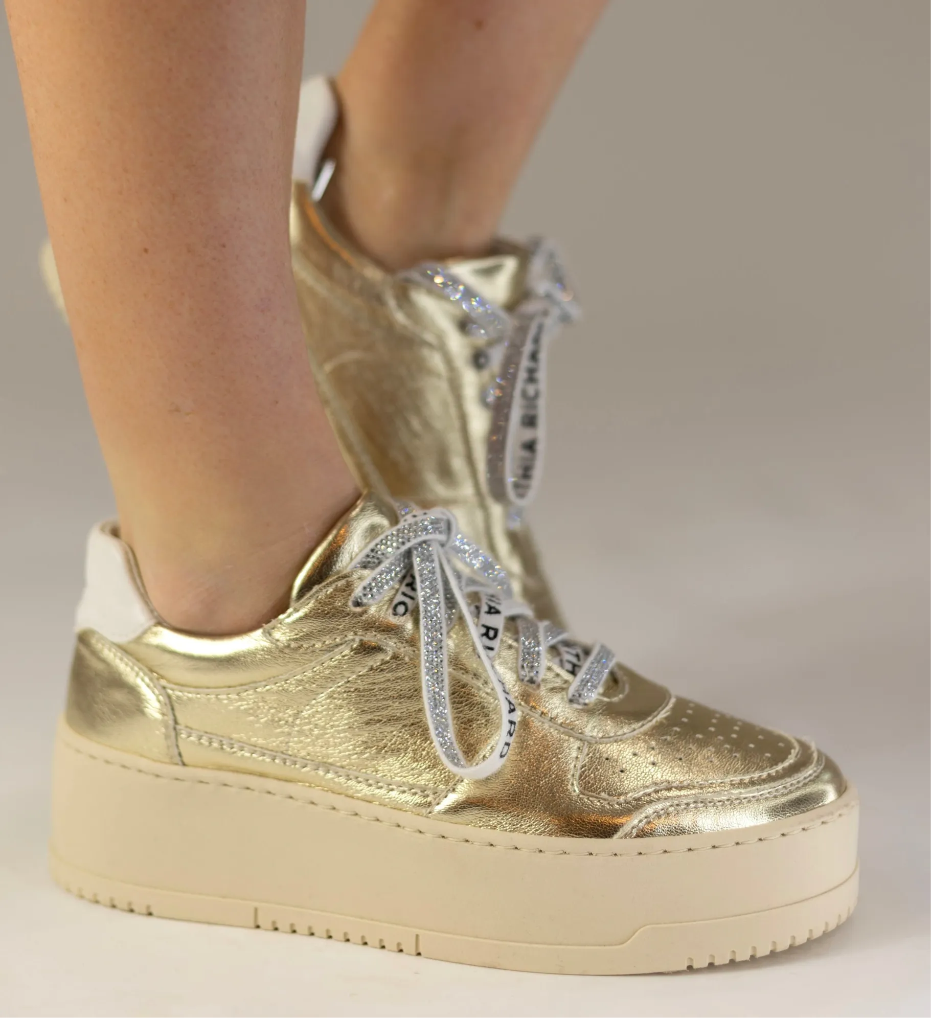 Fierce Gold Platform Sneaker