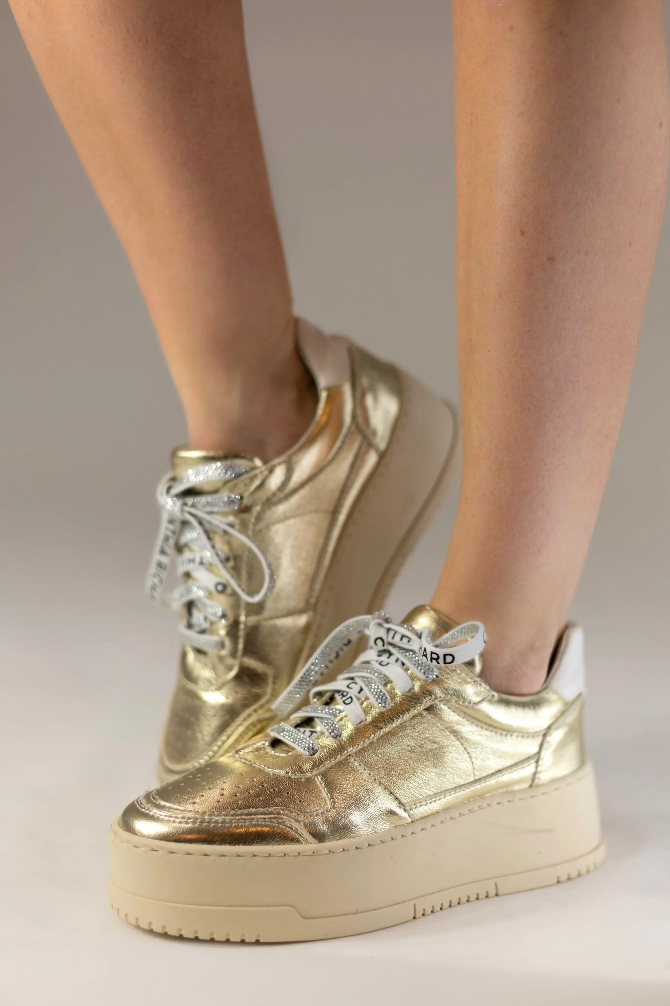 Fierce Gold Platform Sneaker