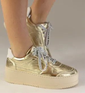 Fierce Gold Platform Sneaker