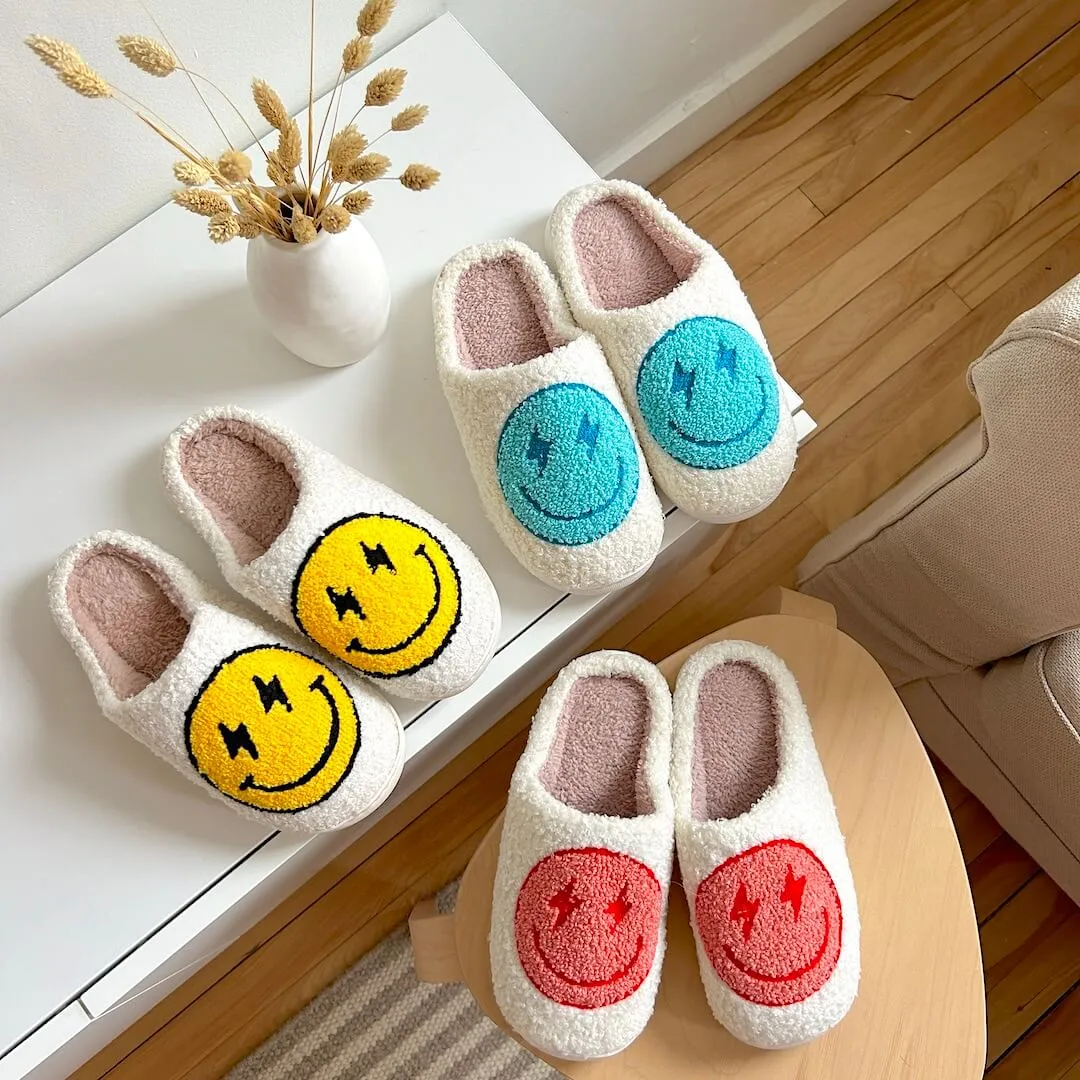 Flash Happy Face Slippers - Buy 1 Get 1 Free