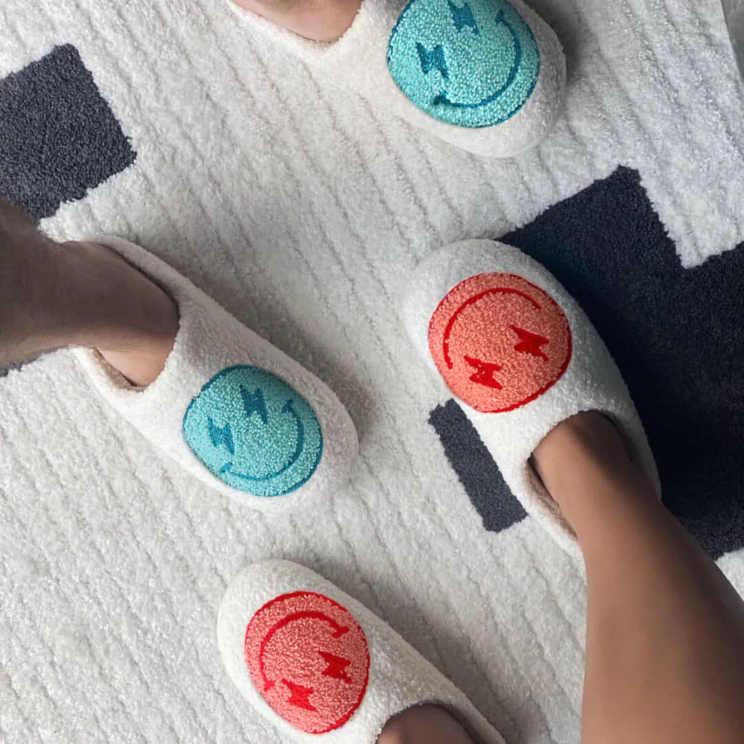 Flash Happy Face Slippers - Buy 1 Get 1 Free