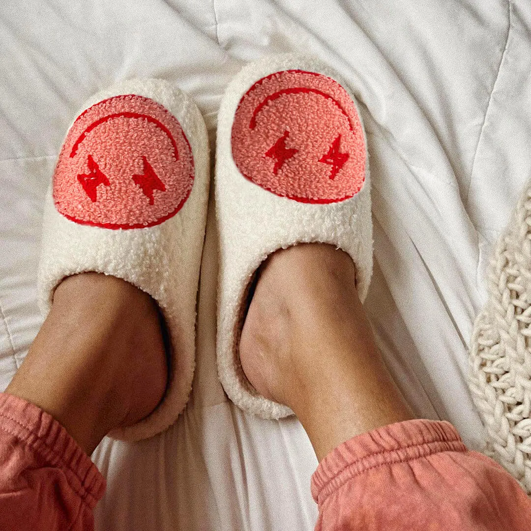 Flash Happy Face Slippers - Buy 1 Get 1 Free