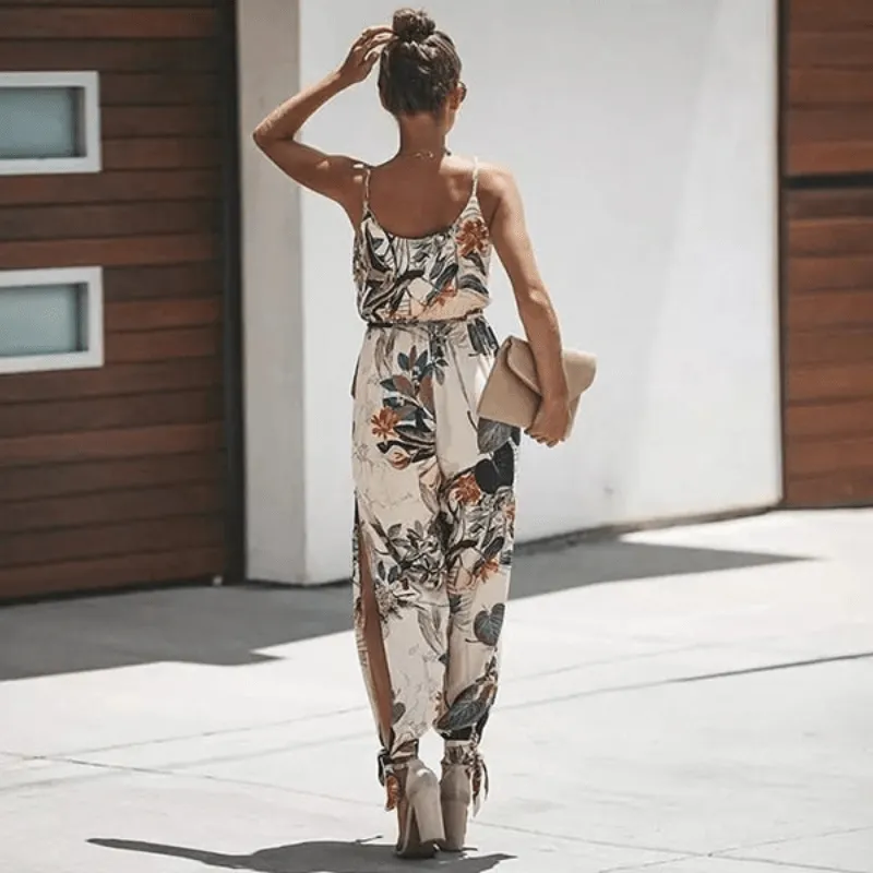 Floral Print Wide-Leg Dress