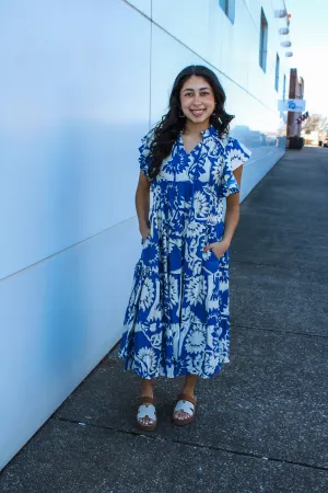 Fresh Picked Flowers Midi • Blue