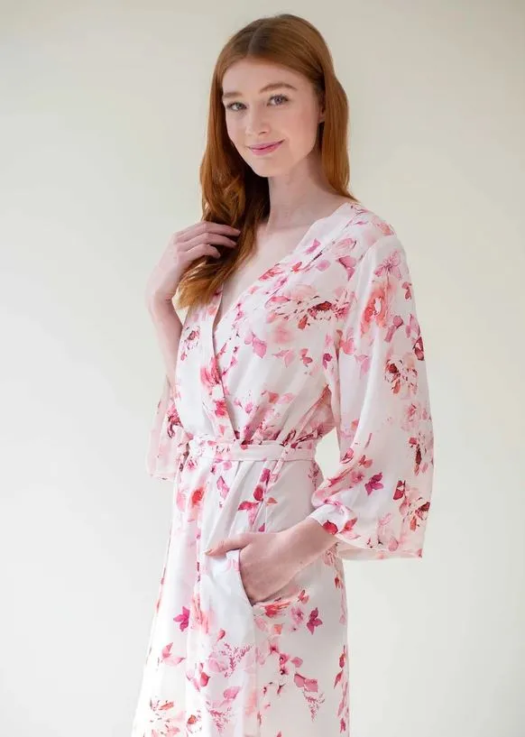 Girl & A Serious Dream - Botanical Love Print in Pink Floral