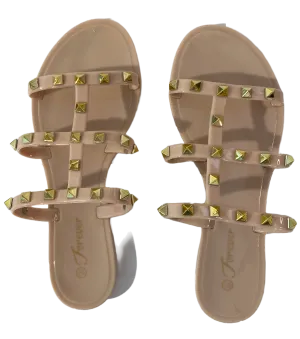 Gladiator Gold Studded Fashion Sandals